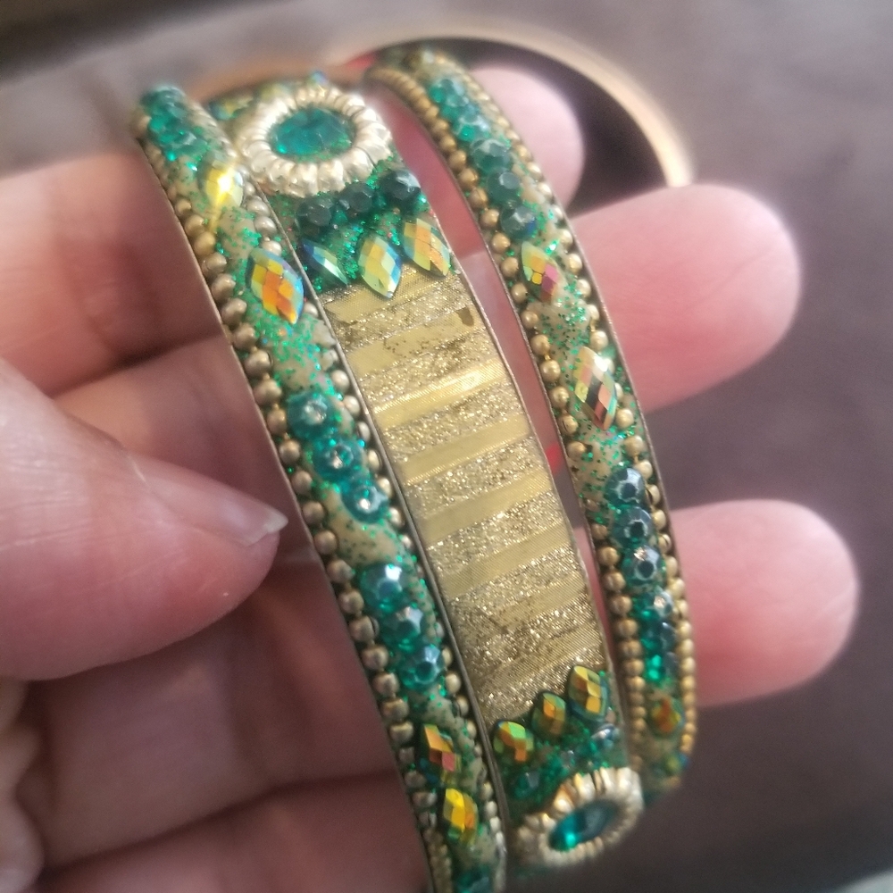 Multi Colored Bangles Exotic Bracelets Spring Summer - Picture 5 of 9